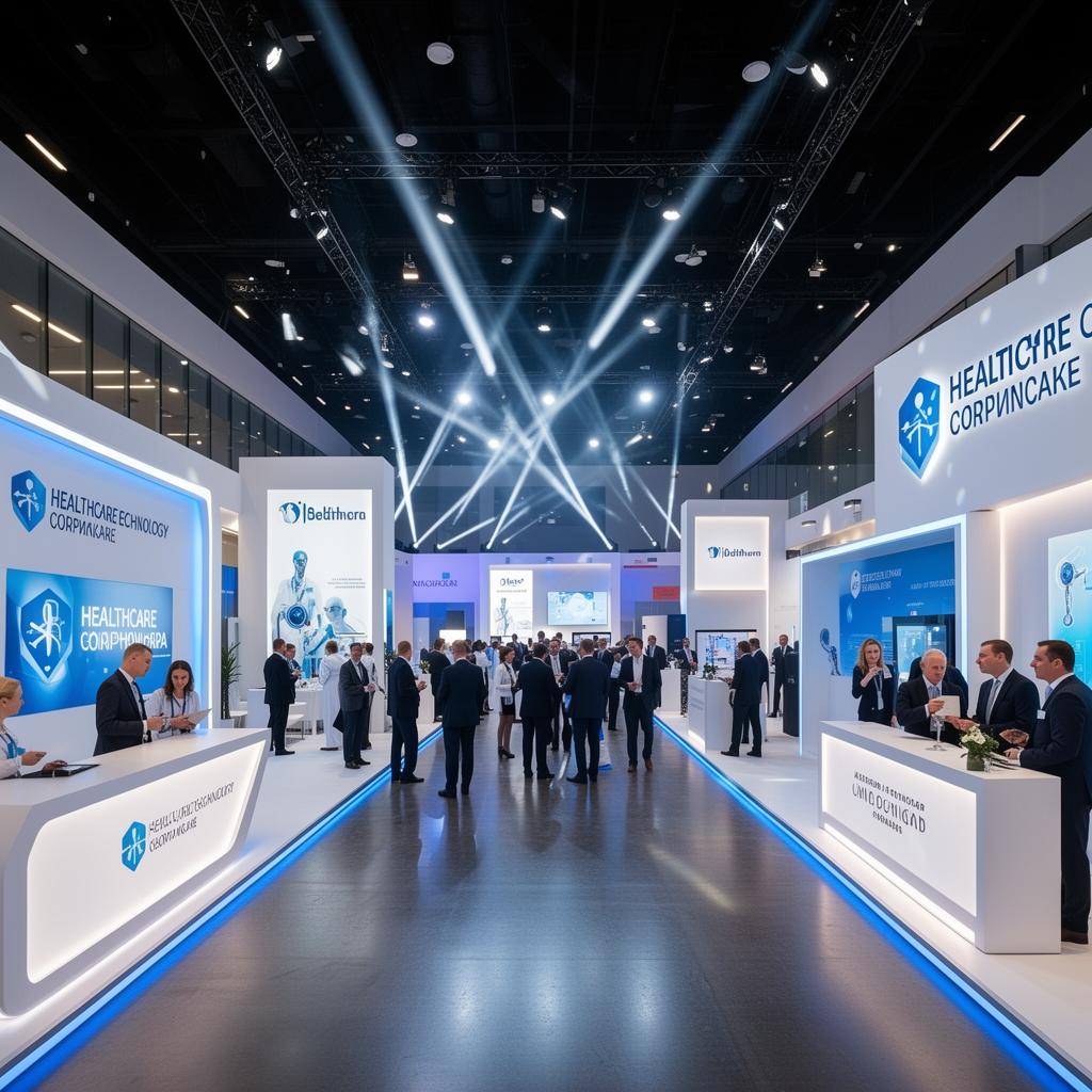 Premium exhibition hall at healthcare conference